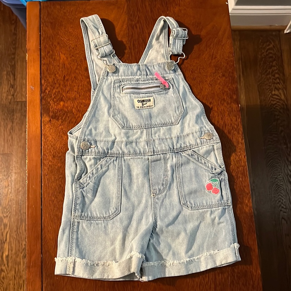 Girls denim overalls